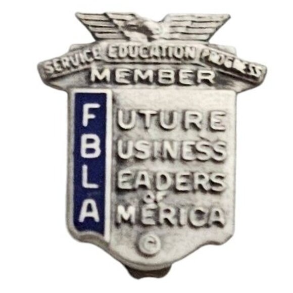 FBLA Service Education Progress Member Sterling Pin, L594 - Picture 5 of 5